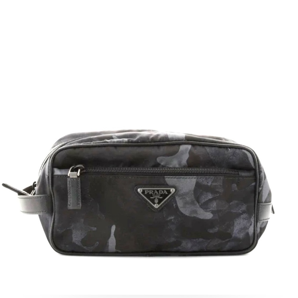 Prada Camouflage Toiletry Bag.